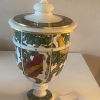 Richard Ginori vaso potiche perroquets
