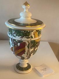 Richard Ginori vaso potiche perroquets