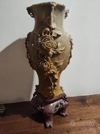vaso cinese del fine '900 in pietra saponaria