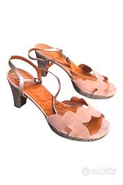 Chie Mihara Elis Pink Suede Sandals – 41