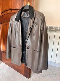 Giacca effetto pelle marrone Stradivarius
