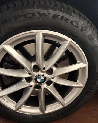 4 CERCHI 17  BMW CON GOMME IN BUONO STATO