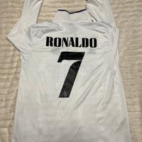 maglia calcio real madrid, maglia a maniche lunghe