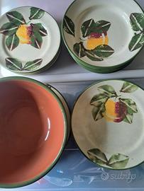 Set piatti con zuppiera vintage