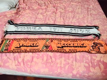 Lotto 2 Sciarpe Vintage Juventus  Arancia Mecc
