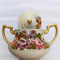 biscottiera/ portafrutta dipinta 