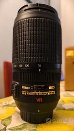 Nikon AF-S 70-300 ED VR 2° Gen + 2 Filtri e gadget