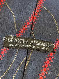 Cravatta Vintage Giorgio Armani Anni 80 100% Seta