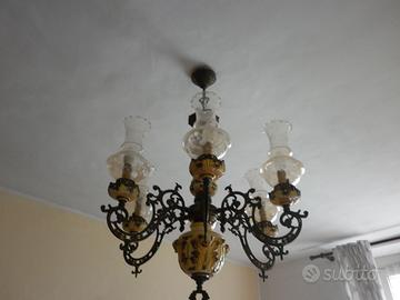 Lampadario a 6 punti luce ( lampadine )