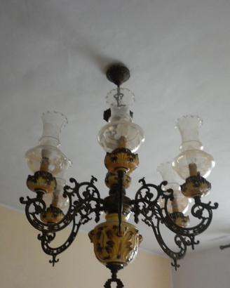 Lampadario a 6 punti luce ( lampadine )