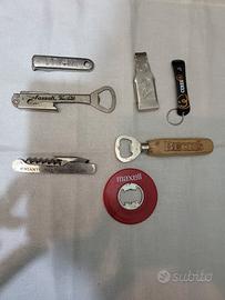 Lotto 7 Apribottiglie e Cavatappi Vintage Pubblici