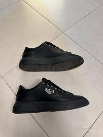 Philipp Plein Sneakers Scarpe Pelle Nero 43