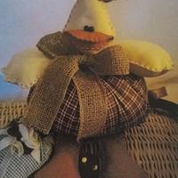 CARTAMODELLO per gallina-pupazzo