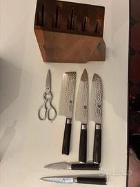 Set Coltelli Xinzuo 7 Pezzi Damascus