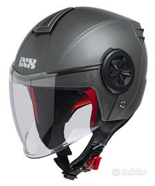 Casco jet ixs 851 1.0 grigio opaco