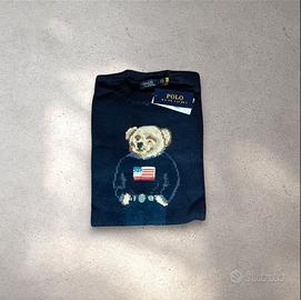 🧸 Ralph Lauren Polo Bear Blu – Taglia L – Nuovo c
