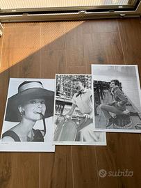 Audrey Hepburn stampe bianco nero 50x35