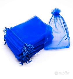 Sacchettini Organza Blu