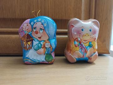 scatoline latta Kinder Natale 