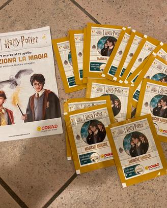 Lotto di 15 bustine figurine harry potter