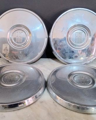 borchie fiat 850 originali cromate anni 70 