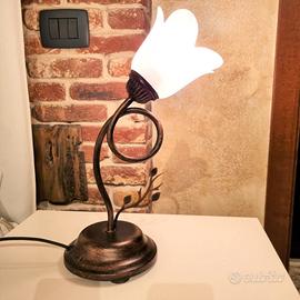 Coppia di lampade, abat-jour