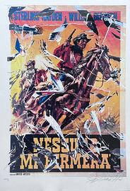 Mimmo Rotella, Nessuno mi fermerà 100x70 Numerato