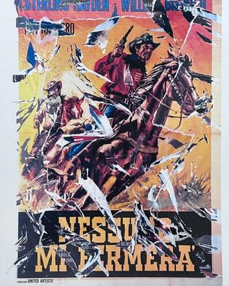Mimmo Rotella, Nessuno mi fermerà 100x70 Numerato