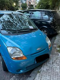 Matiz chevrolet colore celeste con impianto a gas