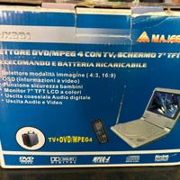 Lettore DVD portatile TV DVX301 con telecomando