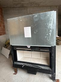 Camino a legna da muro senza kit