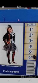 Vestitto di carnevale Lady Crudelia bimba