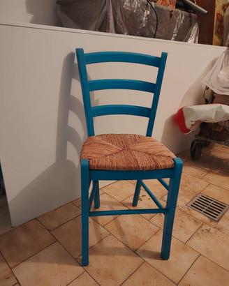 Sedie con seduta in paglia 