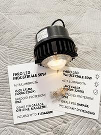 Faro LED Industriale 50W - Luce Calda - Nuovo