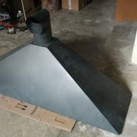 Cappa cucina nera 180 cm