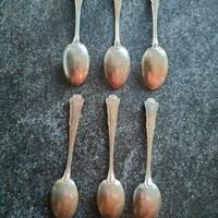  set di 6 cucchiaini da caffè in argento 8