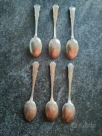  set di 6 cucchiaini da caffè in argento 8