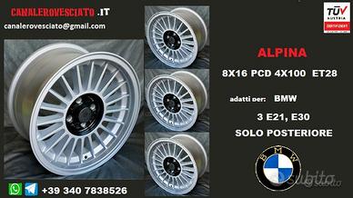 Cerchio alpina 8x16 4x100 et28 bmw