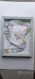 coordinato lenzuola culla,bianco con ricamo
