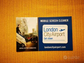 Pulitore Schermo Cellulare LONDON CITY AIRPORT ORI
