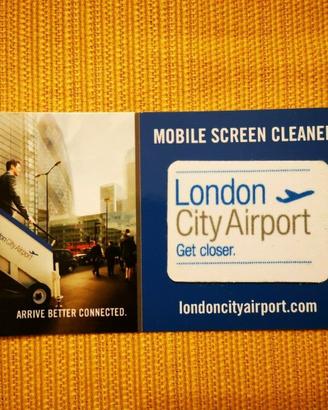 Pulitore Schermo Cellulare LONDON CITY AIRPORT ORI