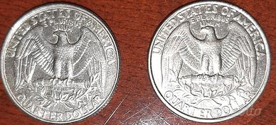 2 monete us quarter dollar 1994/1995