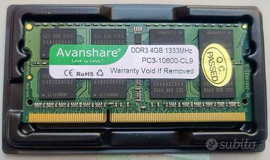 4 schede Ram varie tipologie.