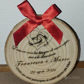 Segnaposto/Ricordo per Matrimonio/Comunione