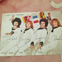Cartolina autografata Cugini di Campagna