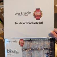 tenda luminosa natalizia per balcone 3 metri 