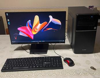 Pc fisso intel I3 8100, schermo hp 22” e tastiera