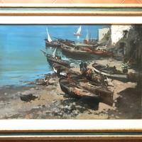 CLAUDIO SIMONETTI Costiera Amalfitana 100x70