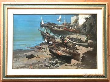 CLAUDIO SIMONETTI Costiera Amalfitana 100x70