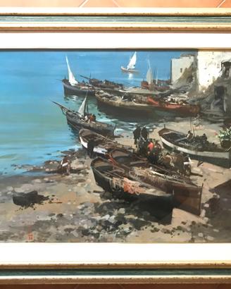 CLAUDIO SIMONETTI Costiera Amalfitana 100x70